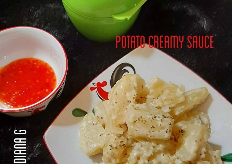 Cara Gampang Menyiapkan Potato Creamy Sauce, Lezat