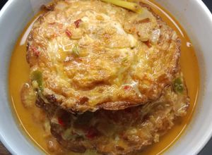 Foto resep Telor ceplok kuah satan