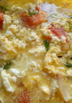 Foto resep Telor ceplok kuah asam