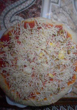 صورة لوصفة بيتزا