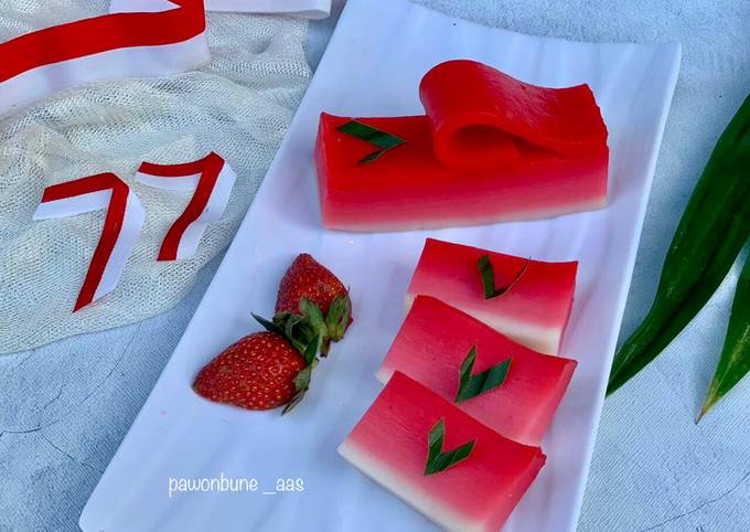Kue Lapis Beras (Merah Putih Ombre)