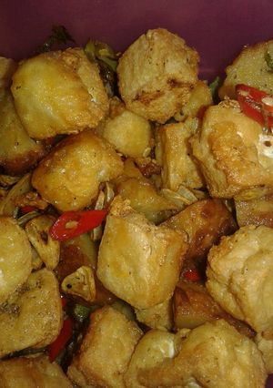 Foto resep Tahu goreng Asin Pedas