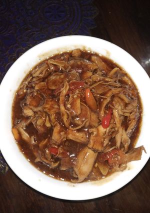 Foto resep 48.Ayam suwir bumbu saos richeese