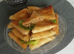 Une photo de Briouates bœuf et poivrons
