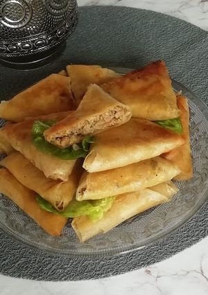Une photo de Briouates bœuf et poivrons