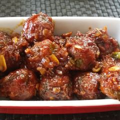 A picture of Veg Manchurian.