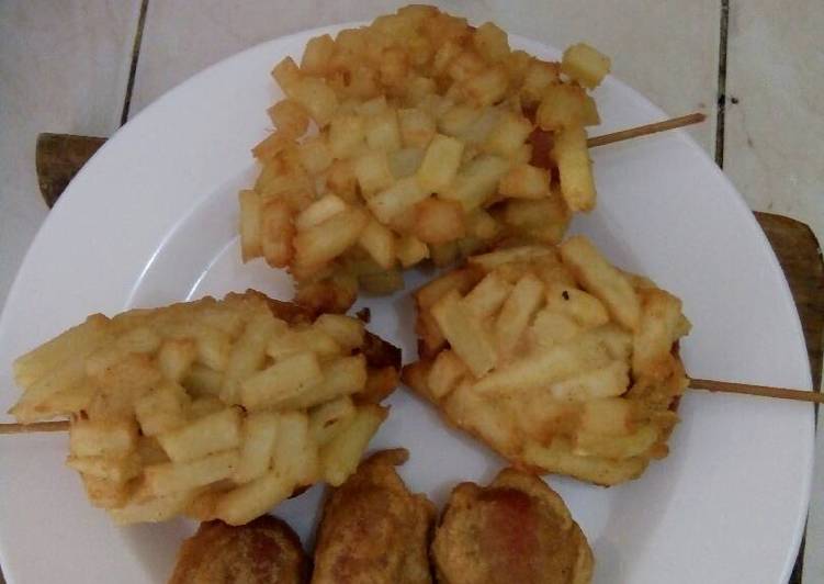 Resep Hotang (hotdog kentang) Anti Gagal
