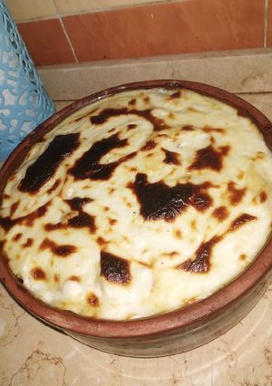 صورة لوصفة مكرونه بالبشاميل 😋