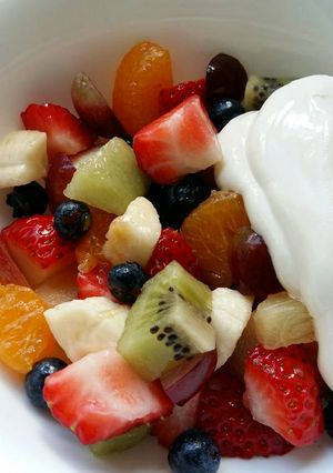 A picture of Vickys Fruit Salad GF DF EF SF NF.