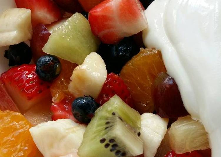 Easiest Way to Make Super Quick Homemade Vickys Fruit Salad GF DF EF SF NF