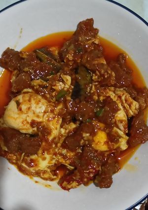 Foto resep Telor ceplok balado daging
