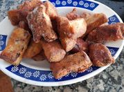 Una foto de lengua frita