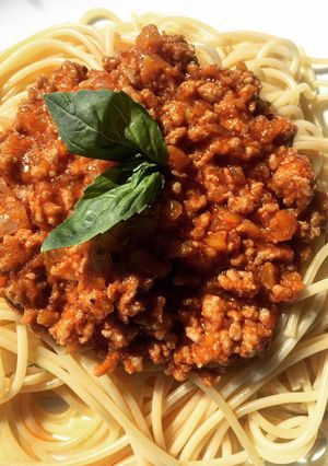 Une photo de Spaghetti bolognaise