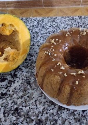 عکسی از دستور کیک کدو تنبل