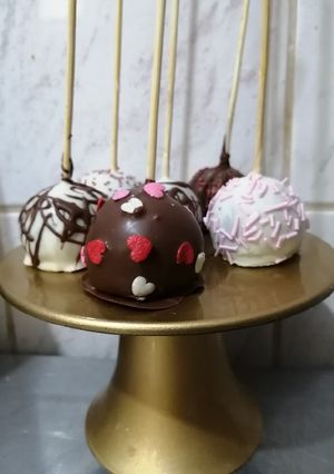 Una foto de Cake pops de chocolate