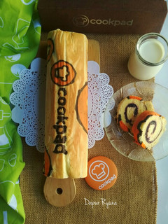 Foto resep Bolu Gulung Panggang Motif Cookpad