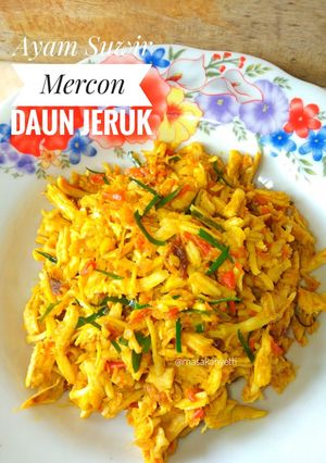 Foto resep Ayam Suwir Mercon Daun Jeruk