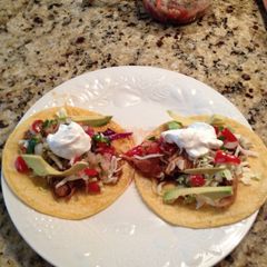 A picture of Pulled Pork Soft Taco's.