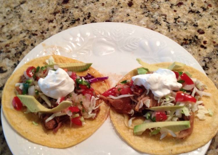 Easiest Way to Prepare Any-night-of-the-week Pulled Pork Soft Taco&#39;s