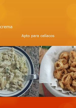 Una foto de Rabas y merluza a la crema - Gluten Free