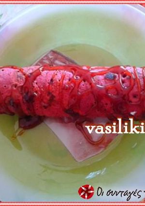 Φωτογραφία της συνταγής Red velvet κρέπες