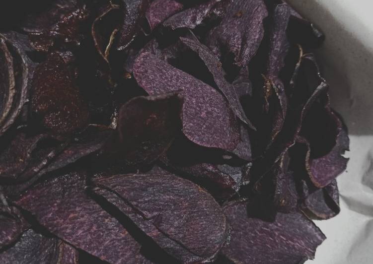 Kripik ubi ungu super renyah rasa original