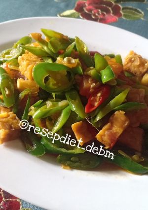 Foto resep Oseng buncis tempe cabe ijo #pekansunda #cookpadcommunity_jkt