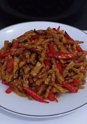 Foto resep Kering tempe pedas manis