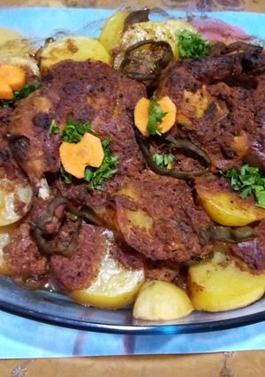 صورة لوصفة 🏵 صينيه دجاج بدبس الرمان 🏵