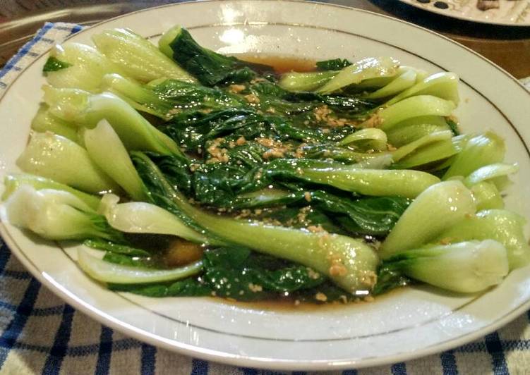 Resep Pokcoy cah bawang putih oleh Novia Cookpad