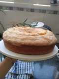 Mi bizcochuelo con toque crunchy arriba!