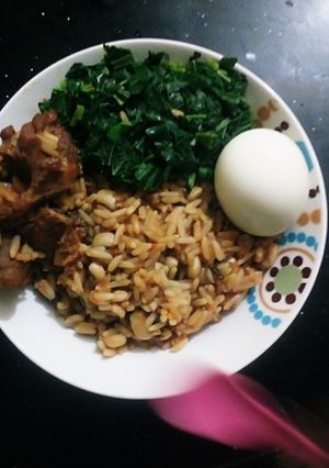 A picture of Rice and Beans.