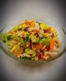 Ensalada de arroz tricolor