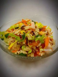 Una foto de Ensalada de arroz tricolor