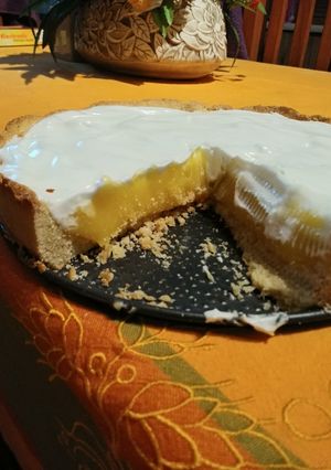 Una foto de Pie de limón con lemon curd