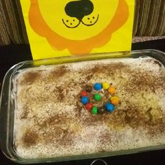 A picture of Tres leche cake.