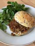 Burger caviar aubergines