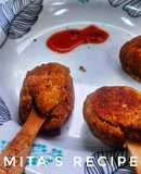 Soya chunk chickpea kabab