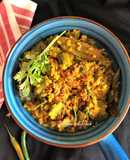 Bhaja Muger Dal diye Jhinge Torkari (Turai / Ridge Gourd - Moong Dal Curry - Bengali Style)