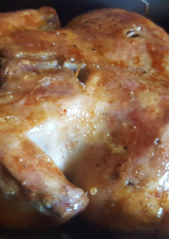Una foto de Pollo asado al horno sencillo