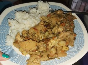 Una foto de Mondongo guisado sin olla de presión
