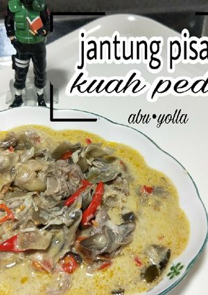 Foto resep Jantung pisang kuah pedas