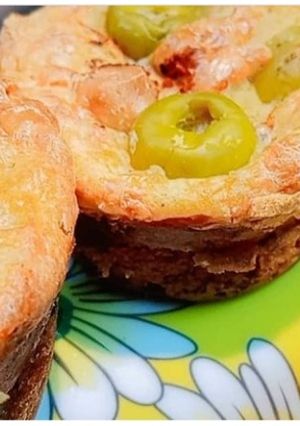 صورة لوصفة مافن جبنه وزيتون