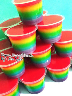 Foto resep Puding Jelly Rainbow