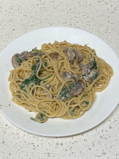 A picture of Creamy Spinach Spaghetti.