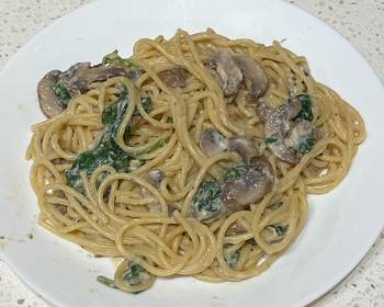 The New Way Make Recipe Creamy Spinach Spaghetti Delicious Perfect