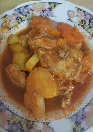 Foto resep صينية خضار ودجاج/chiken and vegetable stew