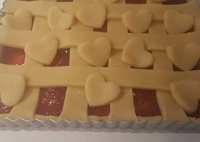 Crostata di albicocche quadrata