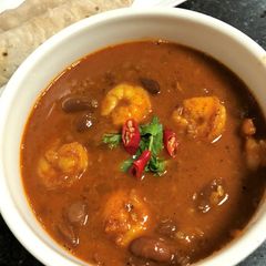 A picture of Rajma Prawn Curry.