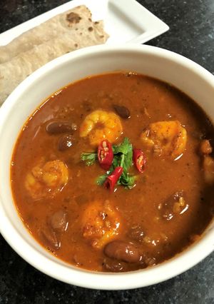 A picture of Rajma Prawn Curry.